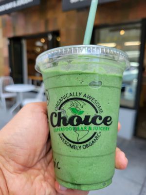 Warrior smoothie at Choice Superfood Bar & Juicery - Little Italy in San Diego