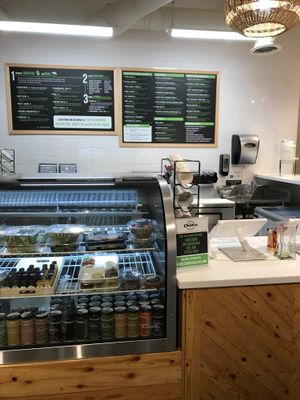 Front counter  at Choice Superfood Bar & Juicery - Little Italy in San Diego