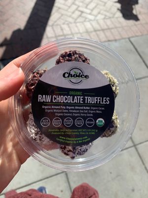 Yum, truffles! at Choice Superfood Bar & Juicery - Little Italy in San Diego
