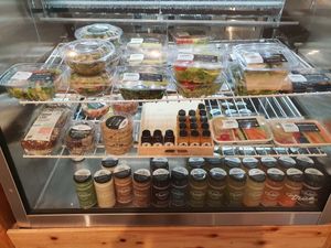 Take away salada and drinks at Choice Superfood Bar & Juicery - Little Italy in San Diego
