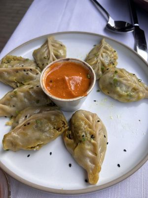 Moo dumplings   at Ashoka in Amsterdam