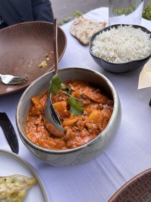 Nepalese black eyed bean and bamboo curry  at Ashoka in Amsterdam