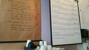 Menu at The Poke Co. in Cape Town