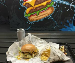 Beef free burger meal at Frost Burgers in Liverpool