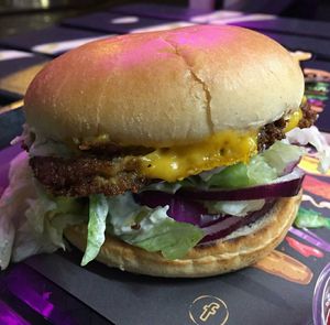 Fish free burger at Frost Burgers in Liverpool