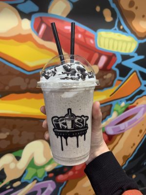Oreo milkshake   at Frost Burgers in Liverpool