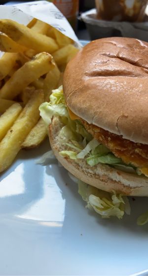 Garlic Mayo Chicken with Fries  at Frost Burgers in Liverpool