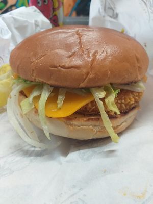 Chckn style burger at Frost Burgers in Liverpool