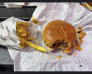 Delicious food   at Frost Burgers in Liverpool