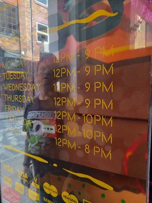 Opening times at Frost Burgers in Liverpool