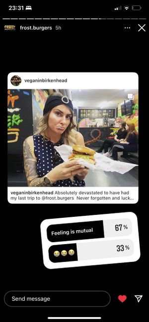   at Frost Burgers in Liverpool