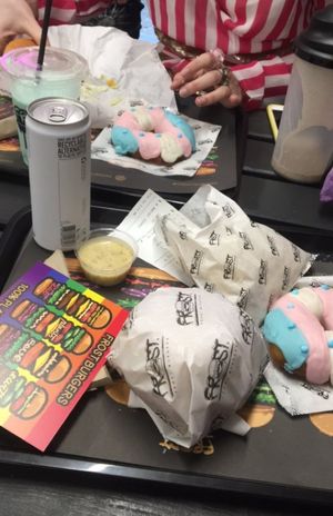 Pride Doughnuts 🏳️‍⚧️  at Frost Burgers in Liverpool
