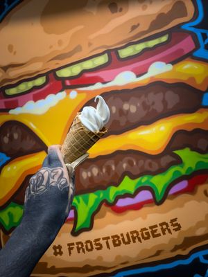 Frosty Cone ! Vegan soft serve. at Frost Burgers in Liverpool