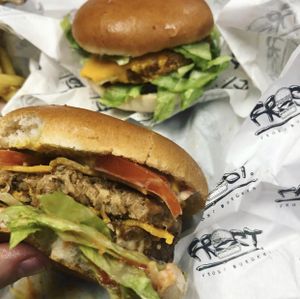 Beef free burger   at Frost Burgers in Liverpool