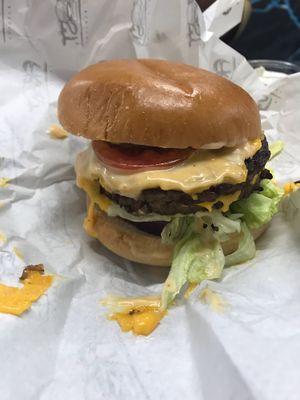 Not the best photo but definitely the best burger at Frost Burgers in Liverpool