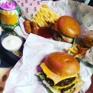 BEEF FREE AND CHICKEN FREE. FRIES, FROST BITES and Orangeade  at Frost Burgers in Liverpool