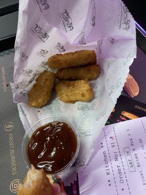 Frost bites with bbq dip at Frost Burgers in Liverpool