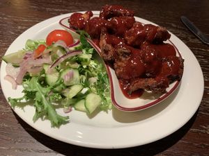 Wonderful BBQ cauliflower wings at Red Lion in Newburgh