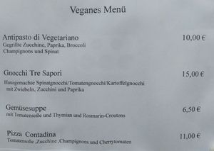 Vegan menu (September 2023) at Da Gianni in Fehmarn