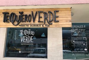 The store front at Te Quiero Verde in Quito