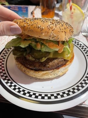 Mexican Burger  at American Dream Diner in Geneva