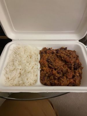 Chili & Rice  at American Dream Diner in Geneva