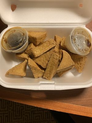 Fried tofu with sauce at Soho Ramen  in Riverside