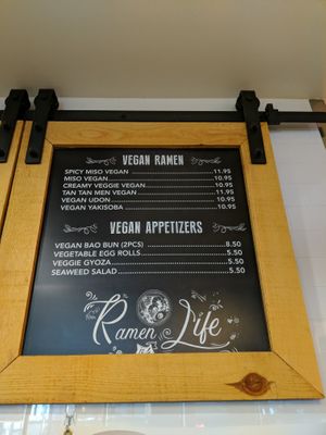 Vegan options  at Soho Ramen  in Riverside