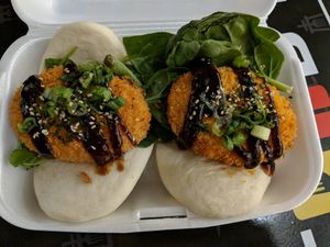 Vegan bao bun at Soho Ramen  in Riverside