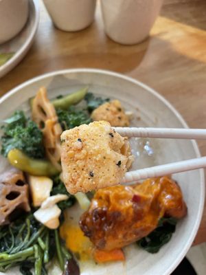 Salt and pepper tofu! delicious   at Everyday in Hong Kong Island