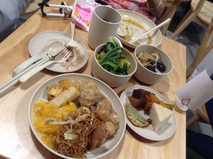 The haul from the buffet. at Everyday in Hong Kong Island