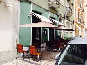 Outside with seating at Bio in Lisbon