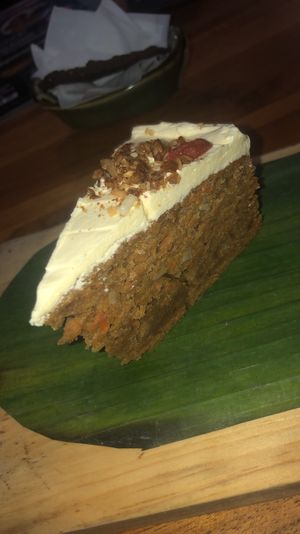 Frosty carrot cake  at Ayo Vegan - Peliatan in Ubud