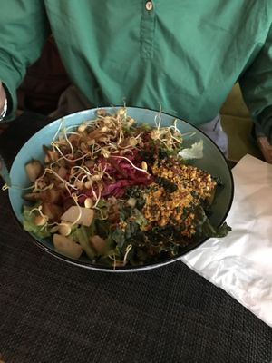 Detox salad bowl at My Brilliance Cafe in Podgorica