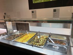 Yummy hot dishes - plus soup  at Green Pepper in Lisbon