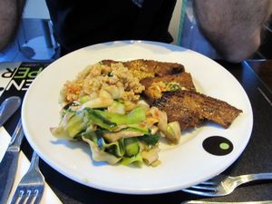 Tasty seitan at Green Pepper in Lisbon