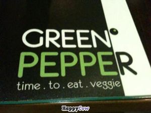 Place mat at Green Pepper in Lisbon