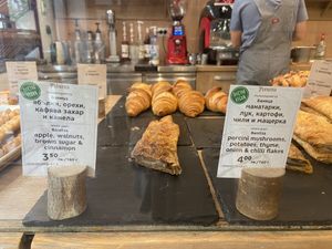 Apple baniza and mushroom baniza   at Furna in Sofia