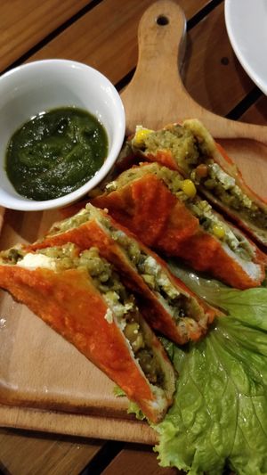 Bread pakora at El Cafe Vegetarian Food in Ho Chi Minh City