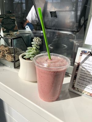 Delicious Strawberry Hempshake at Plantbar - Point St in Baltimore