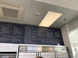 Juice, bowl and smoothie menu at Plantbar - Point St in Baltimore