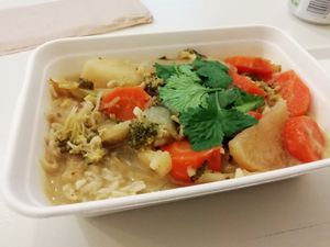 Green curry at Good To Go - The Bower in London