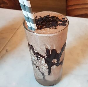 Vegan oreo mylkshake at Phil's Burger - Gotgatan in Stockholm