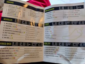 Menu at Malay Kitchen in Kinsale