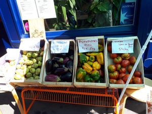 Vegetables store at Oummi in Paris