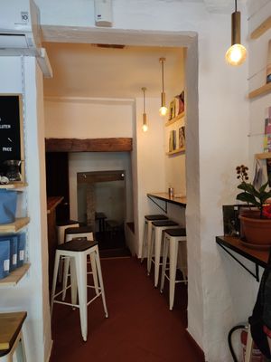 Seating at I Need Coffee in Granada