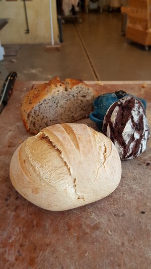 Brioche à l'huile d'olive avec sucre de coco et rapadura at TATUP.fr in Amberieu-en-bugey