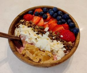 Strawberry Bowl 🥰 (can be made vegan) at Suphia's Functional Foods in Hong Kong Island