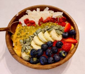 Tropical Bowl (made vegan) at Suphia's Functional Foods in Hong Kong Island
