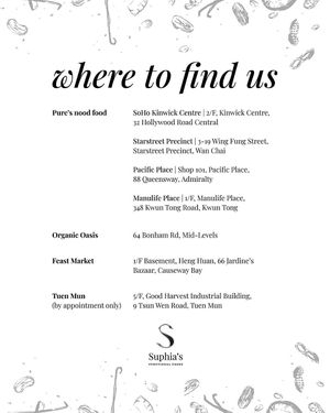  at Suphia's Functional Foods in Hong Kong Island